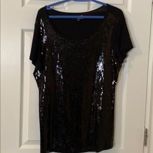 Sequinned top